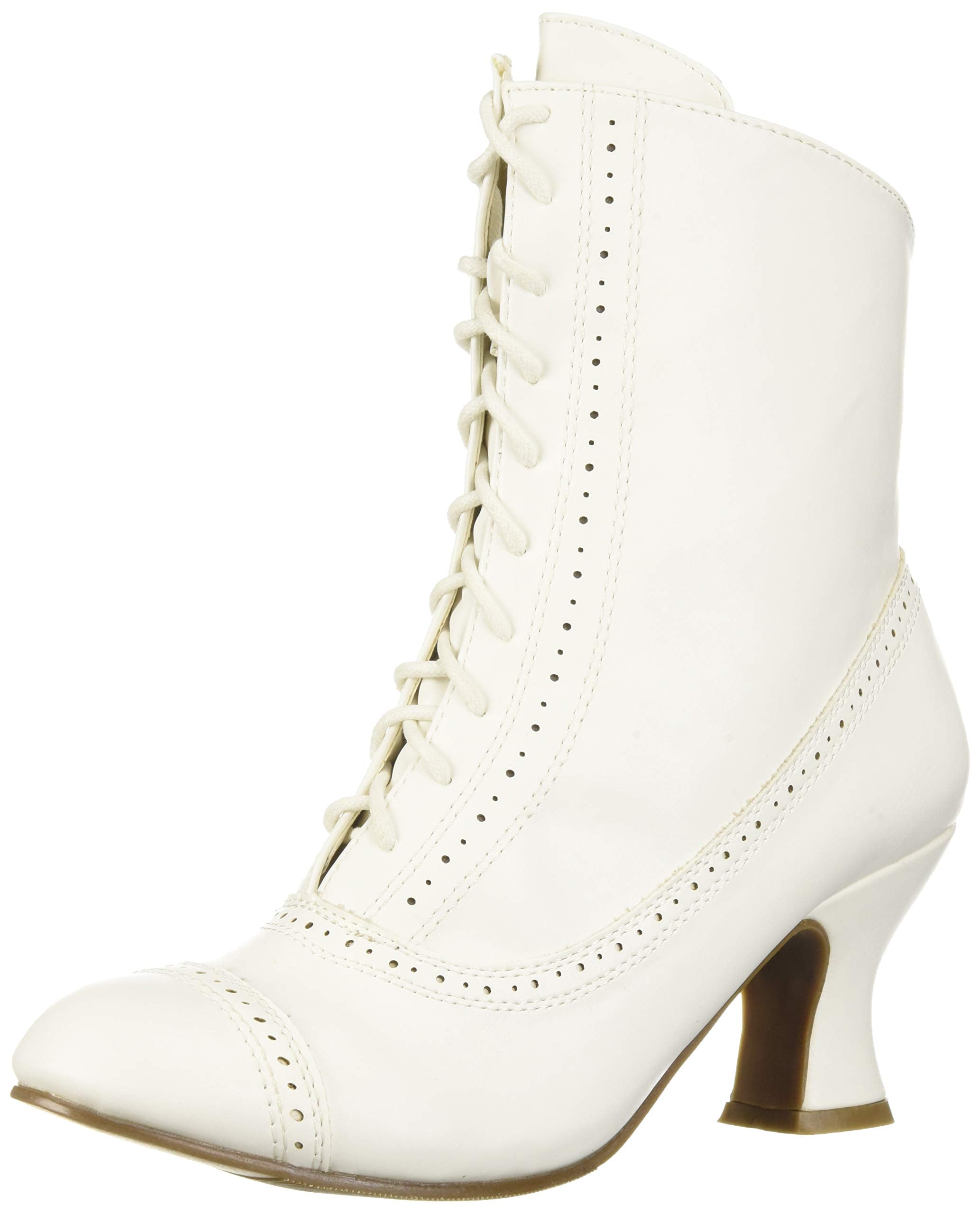 SIZE: 36.5 - Ellie Shoes Women's 253-SARAH Mid Calf Boot, White