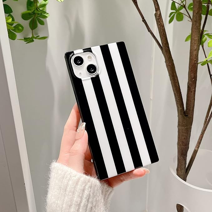 Cocomii iPhone 12 / 12 Pro Case – Stylish Black & White Protective Cover, Slim Shockproof Square Edge Design