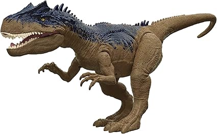 Jouets Dinosaure Brun : Allosaurus 32 cm - articulé et sonore - pour Jurassic World - Dino Escape - Animaux préhistorique