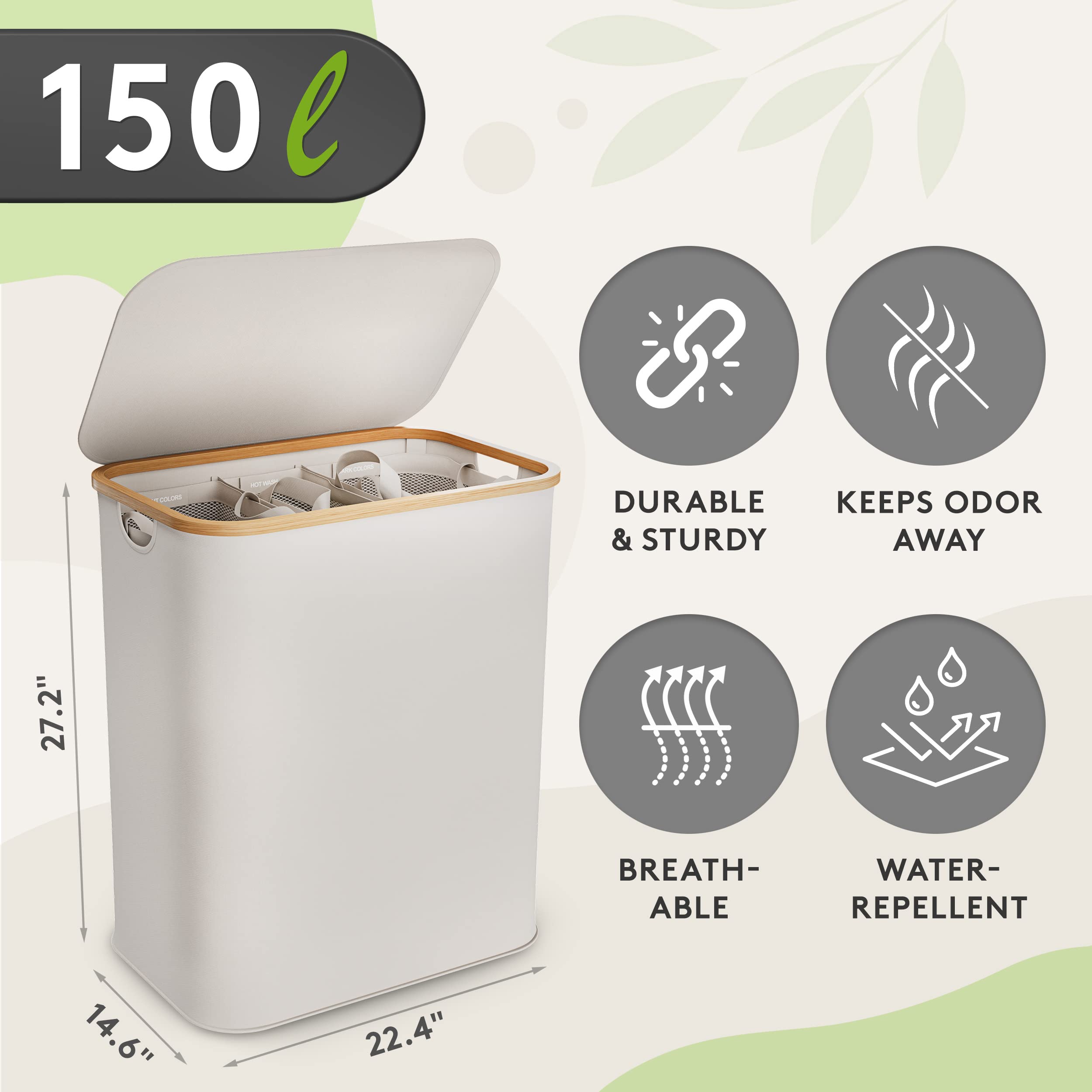EDELFELD - Laundry Hamper with Lid [150L]