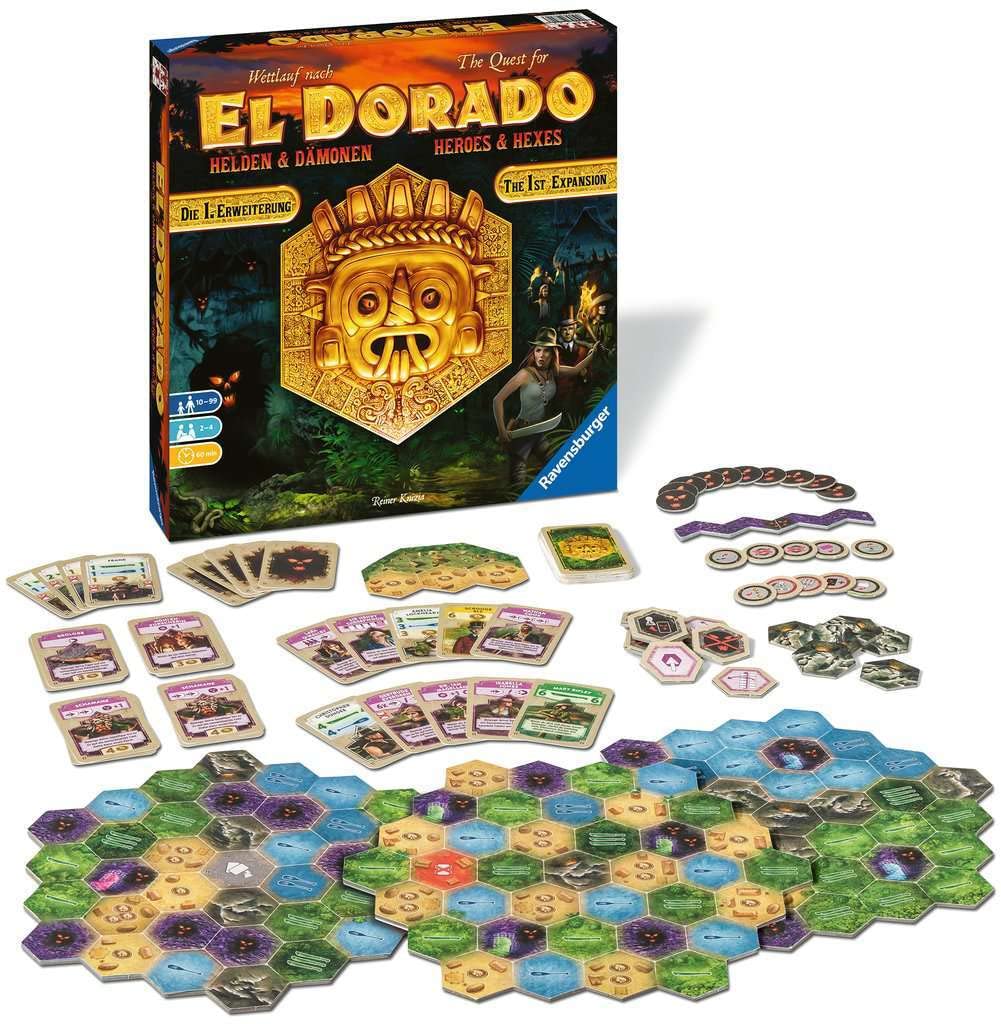 Ravensburger The Quest for El Dorado: Golden Temples Adventure Family Game For Ages 10 & Up