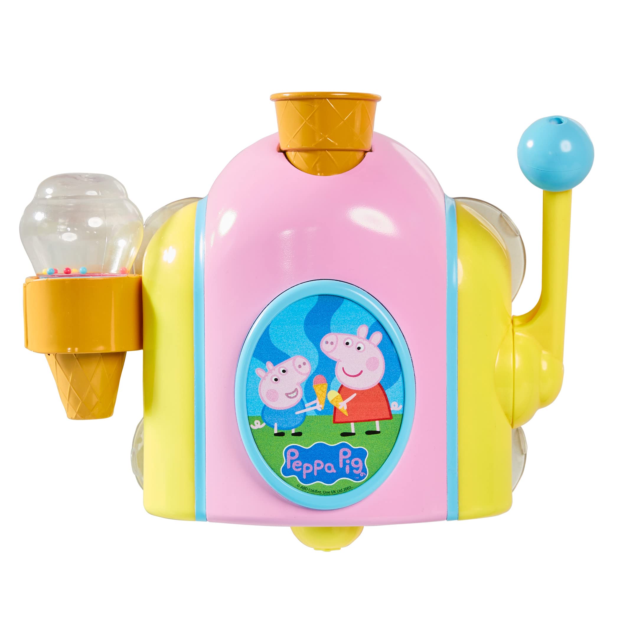 Toomies TOMY Peppa Pig Bubble Ice Cream Maker, Baby Bath Toy, Ice Cream Themed Bubble Making Toy, Kids Water Play Suitable For 18 Months, 2, 3 & 4 Year Old Boys & Girls