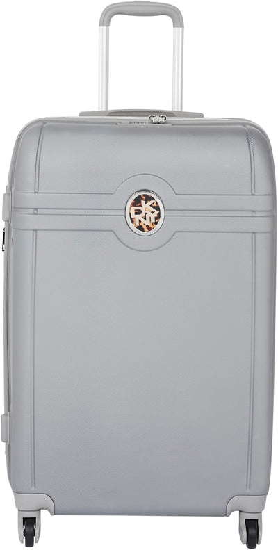 DKNY Charm Silver Luggage Expandable Lightweight Spinner Suitcase with TSA Lock Luggage