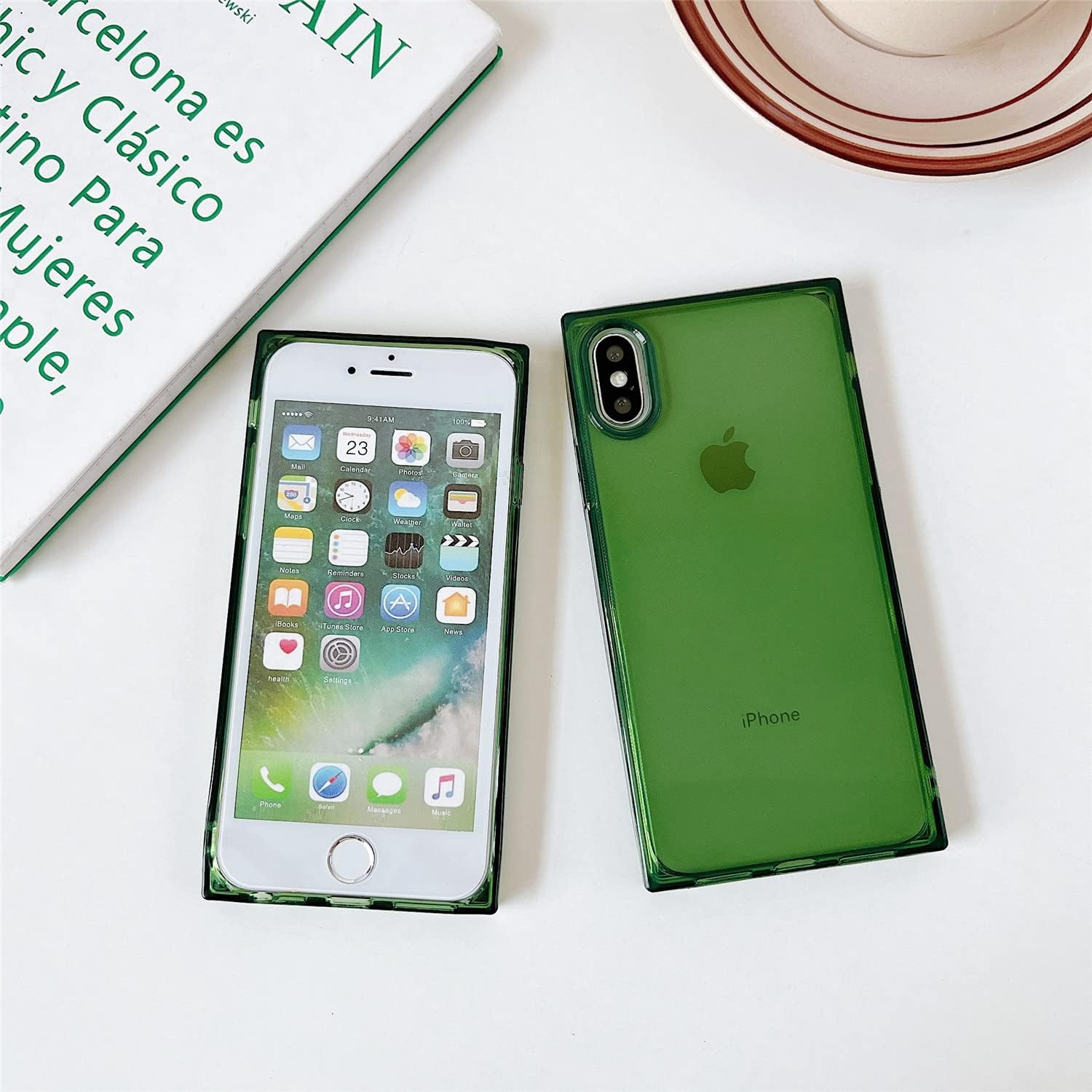 Cocomii Square Case Designed for iPhone Xs Max - Slim, Glossy, Show Off The Original Beauty, Anti-Yellow, Easy to Hold, Anti-Scratch, Shockproof (Clover Green) Brand: Cocomii