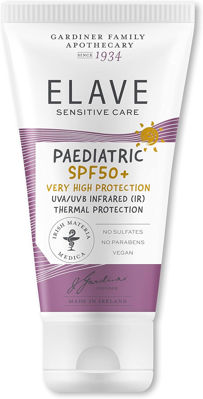 Elave Sensitive Paediatric SPF50+, 200 Ml - With Vitamins B5, C & E And Botanical Extracts For Newborn, Baby & Child Sensitive Skin