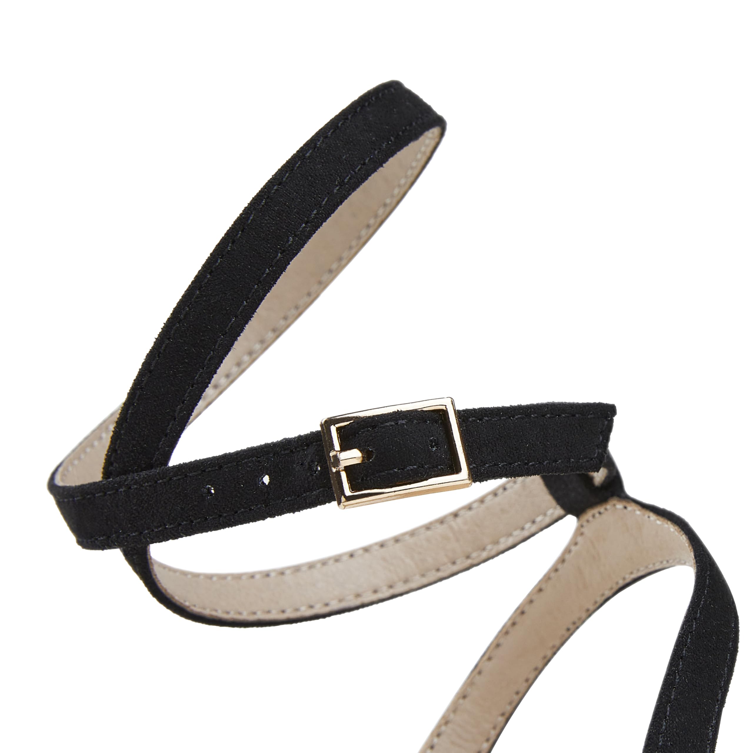 SIZE: 39.5 - Arromic High Heels for Women Strappy Stilettos Heels Square Open toe Heeled Sandals Buckle Ankle Strap Heels Sexy Wedding Dress Heels Shoes - 3inch Black