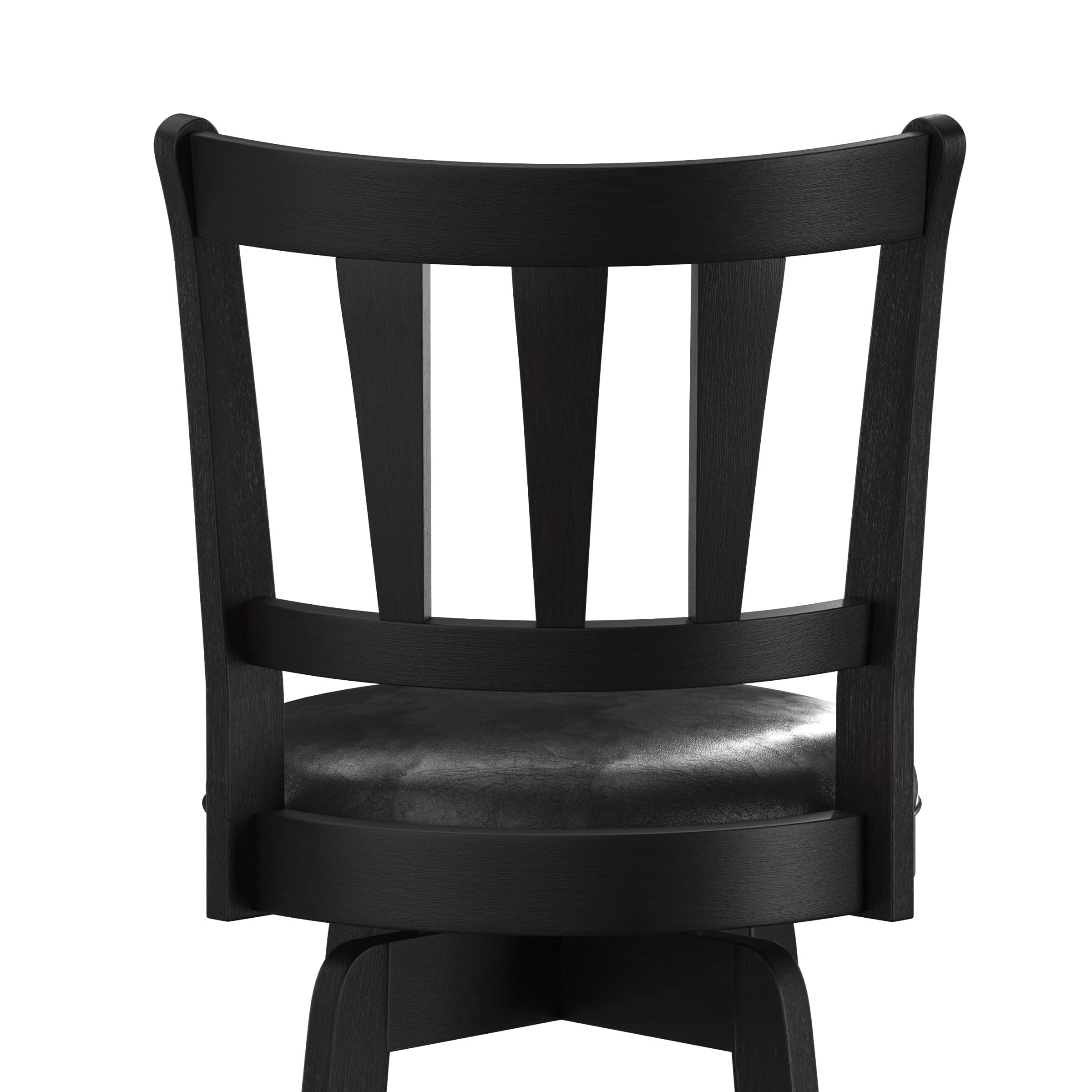 كرسي دوار من هيلسديل فرنتشر، بريسك آيل، بارتفاع الطاولة، أسود