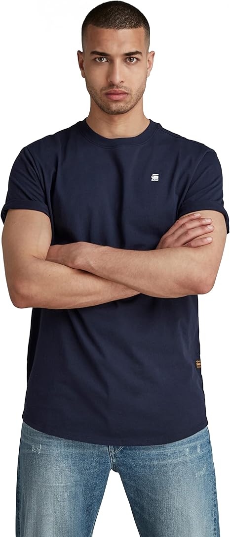 G-Star RAW Lash Straight Fit T-Shirt – Sartho Blue – Men's