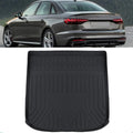 MotorFansClub Cargo Liner Fit for Audi A4 S4 2017 2018 2019 2020 2021 2022 2023 Trunk Liner Tray Heavy Duty Rubber Rear Trunk Waterproof Protector Floor Mat Black