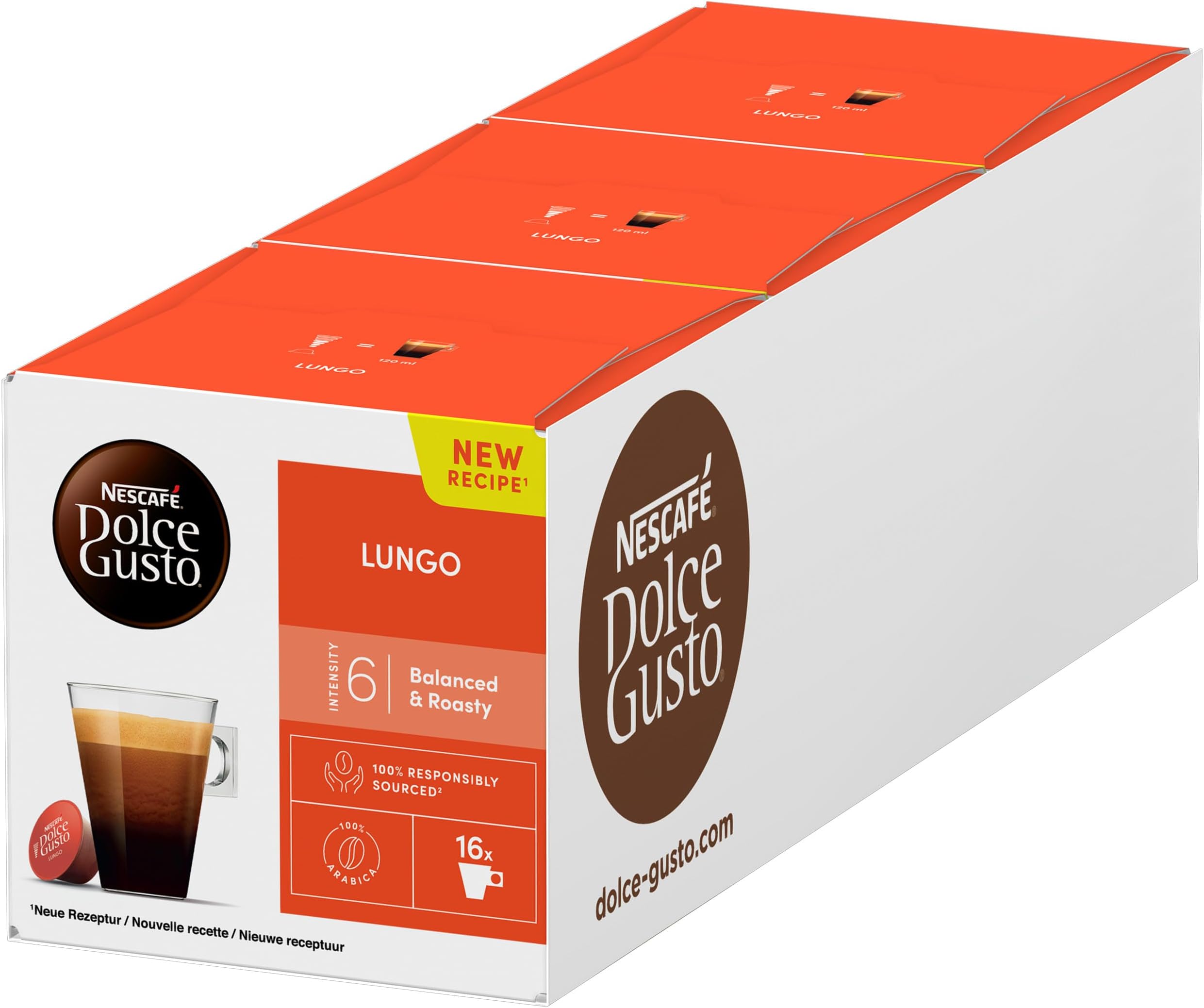 Nescafe Dolce Gusto Lungo Coffee Pods (16)89.6 Gram