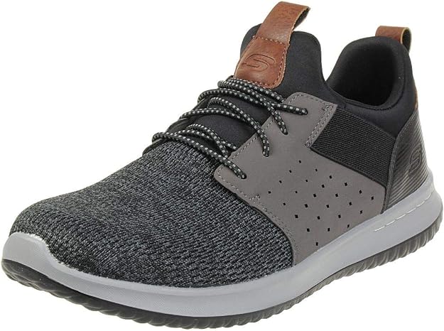 Skechers Delson Camben Sneakers - Black & Gray | 65474