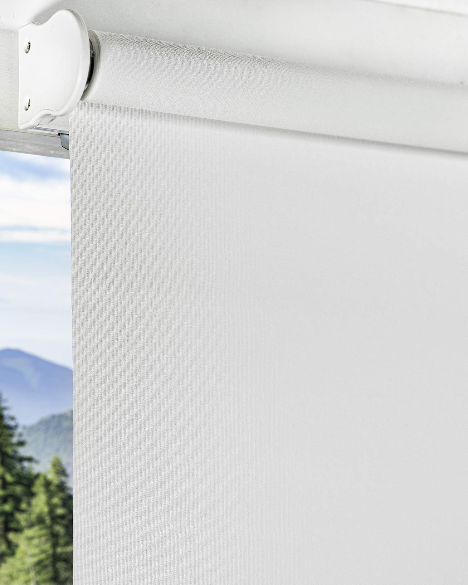 CHICOLOGY Roller Window Shades , Window Blinds , Window Shades for Home , Roller Shades , Window Treatments , Window Blinds Cordless , Door Blinds , Byssus White (Blackout), 27"W X 72"H 27"W X 72"H Byssus White (Blackout)