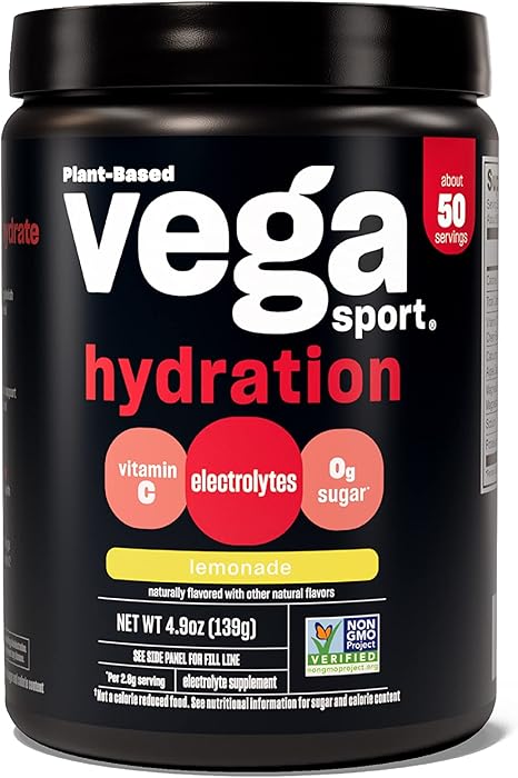 Vega Sport Hydration Electrolyte Powder, Lemonade-139g