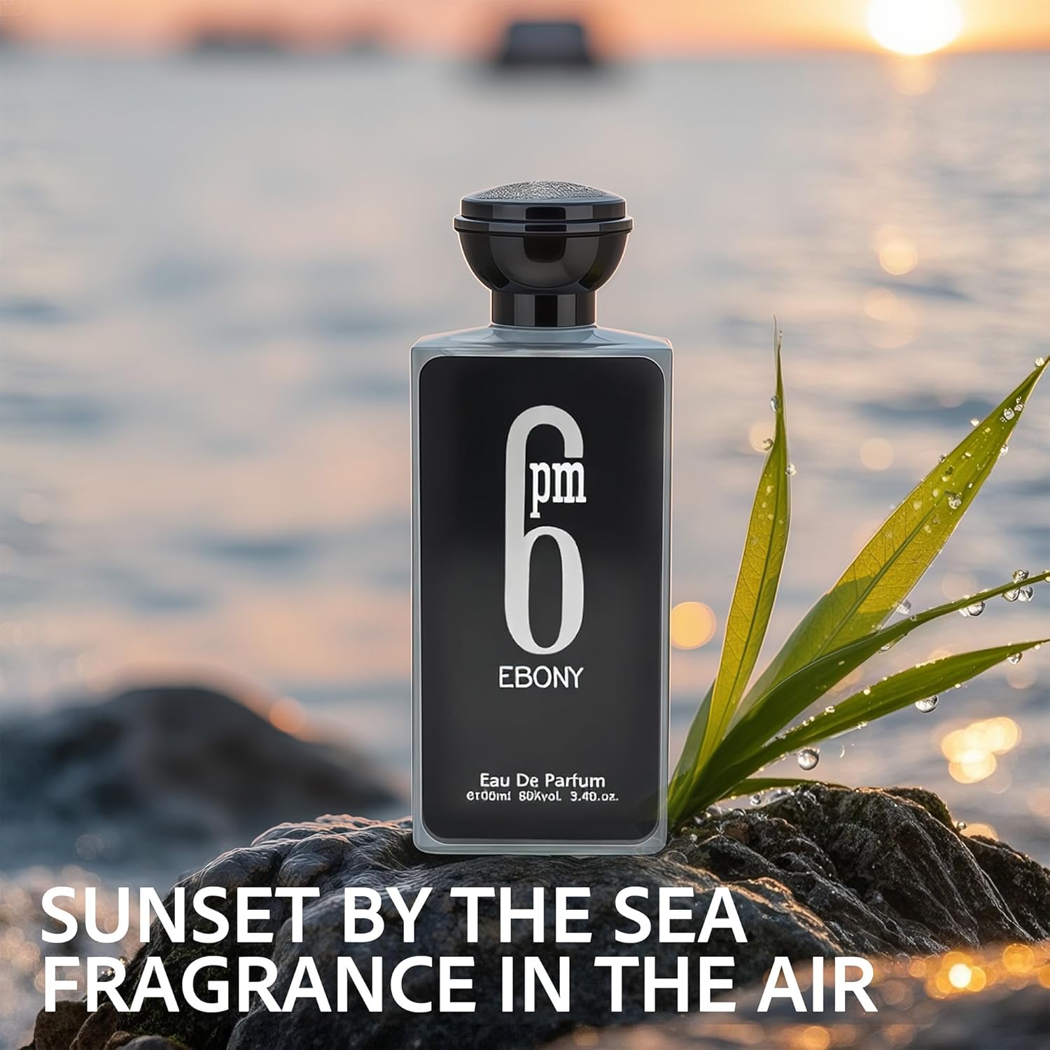 Ebony for Men by A Center, 3.4 fl oz, Eau de Toilette Spray with notes of bergamot, lavender, orange blossom, amber, and vanilla. A luxurious, alcohol-free men's fragrance.