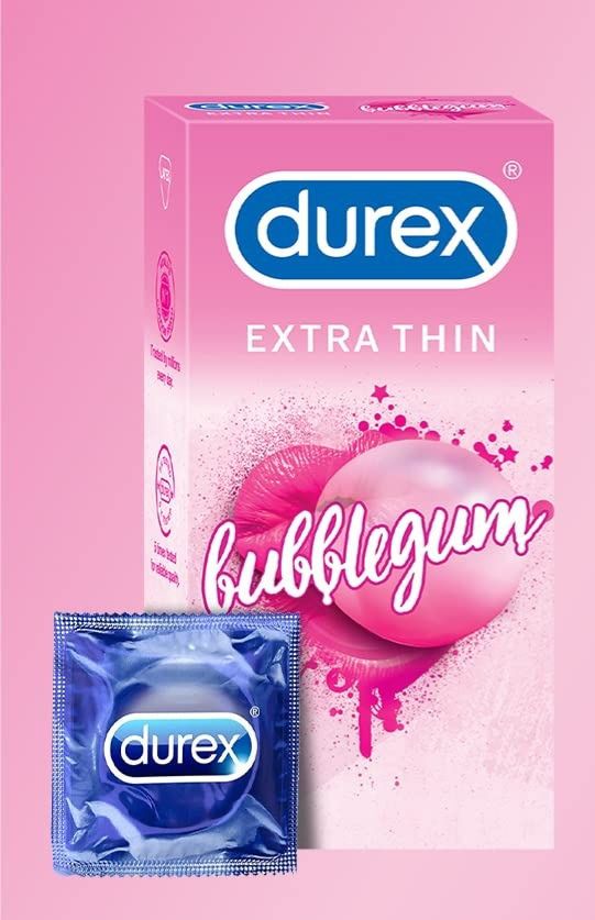 Durex bubbles gum condoms, 12 condoms