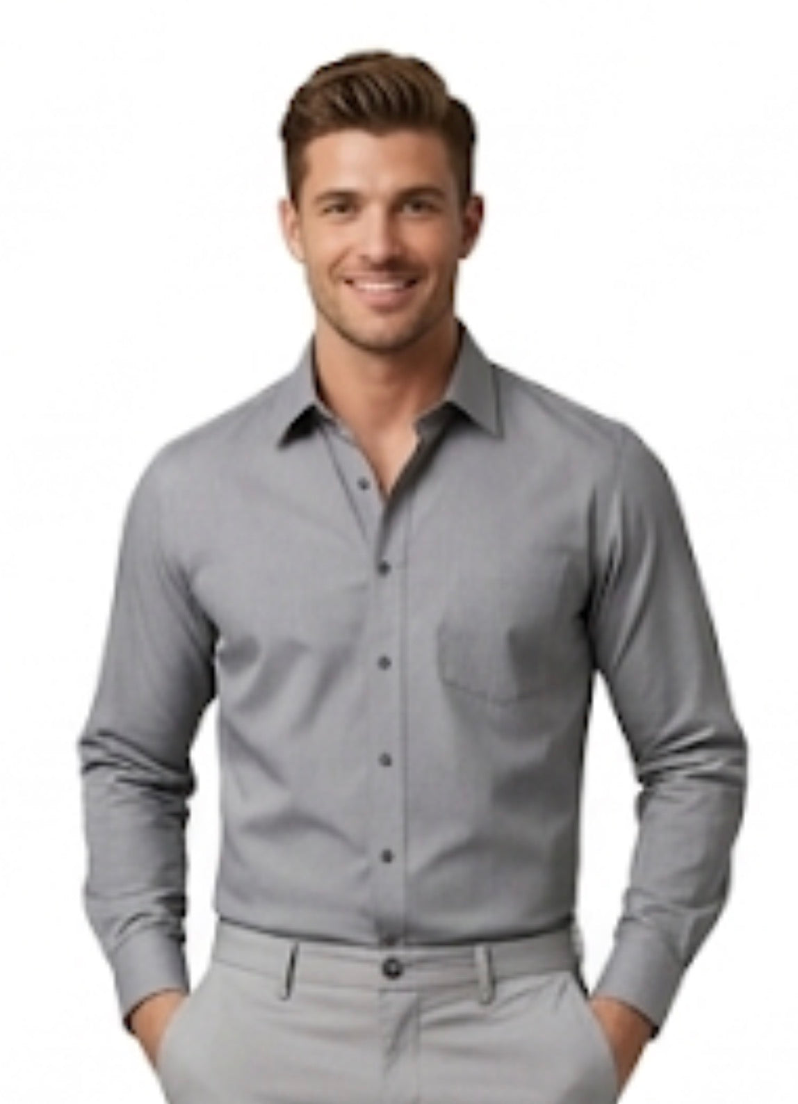 Mixed Brands Grey Shirt For Men