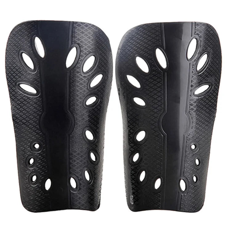 LINTORE WCLT136 1 Pair EVA+PP Double Layer Slip-In Shin Pads Soccer Sports Leg Protector for Adult - Black