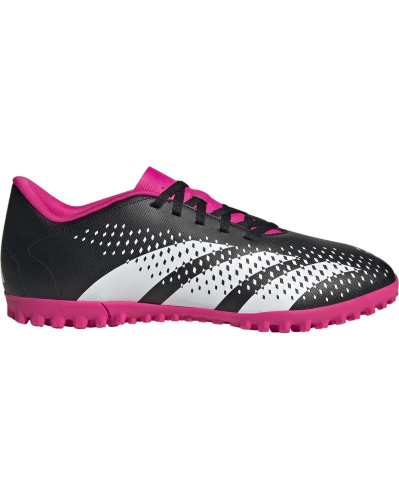 adidas Chuteiras Predator Accuracy .4 Turf Black-White-Shock Pink - GW4647