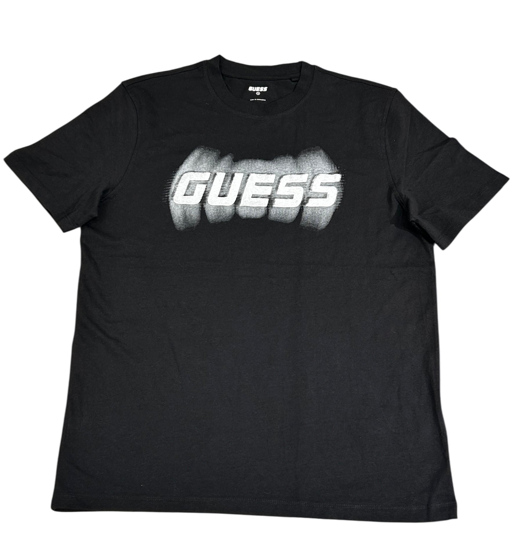 Guess Men’s Black Cotton T-Shirt