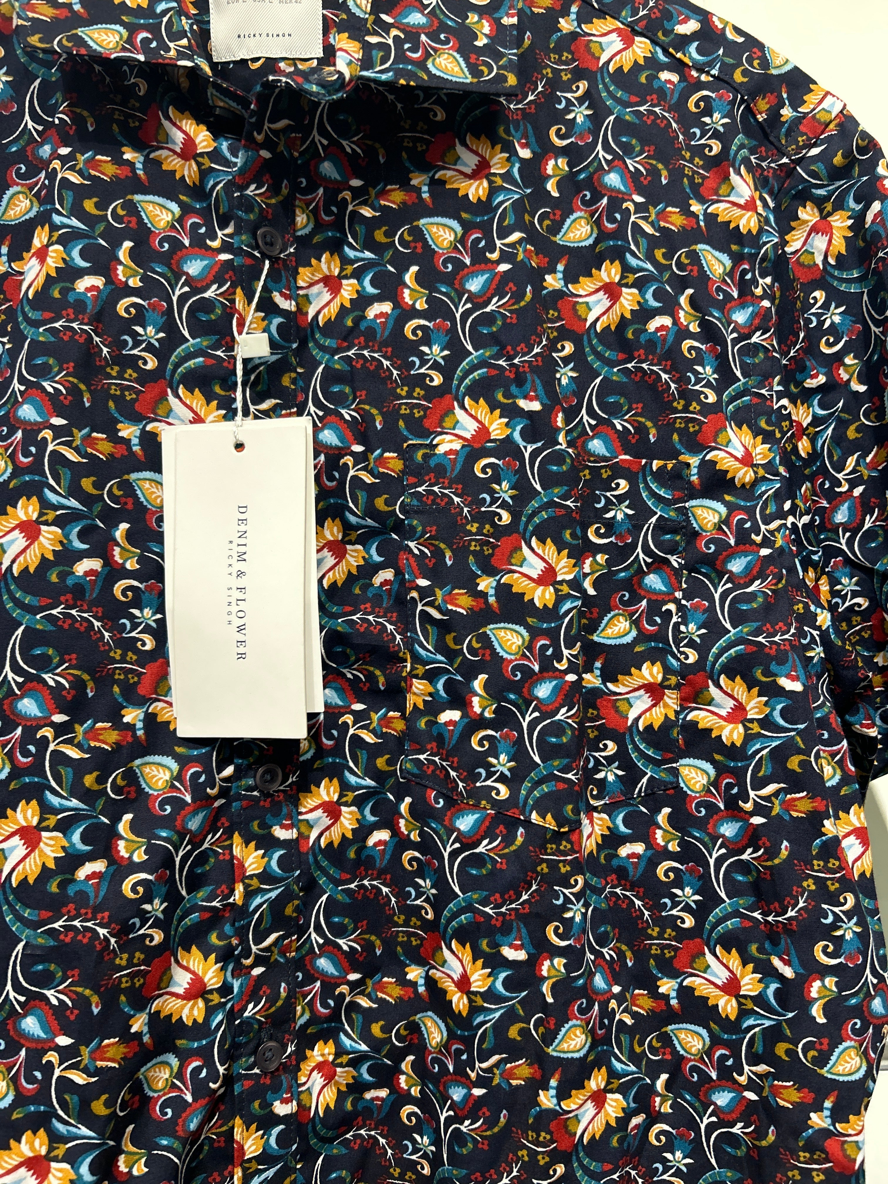 Denim & Flower Ricky Singh Men’s Floral Shirt