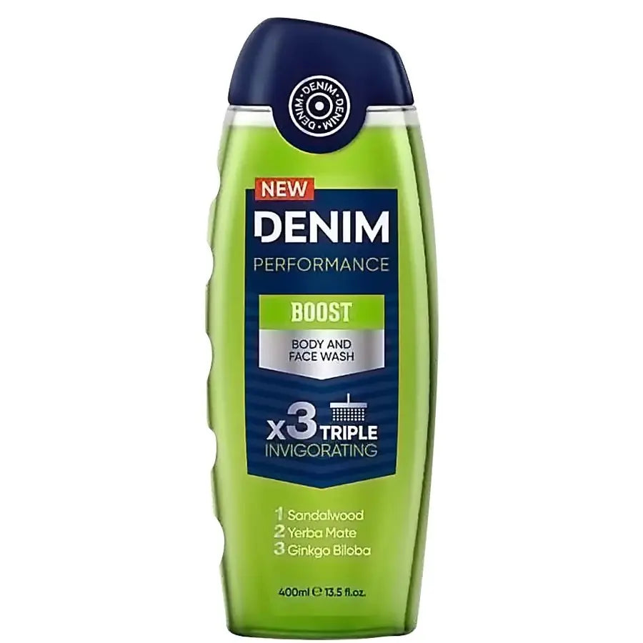 Denim Boost Body & Face Wash 400ml