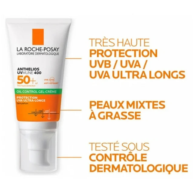 La Roche Posay ANTHELIOS UVMUNE 400 Oil Control Dry Touch Gel-Cream SPF50+ 50ml