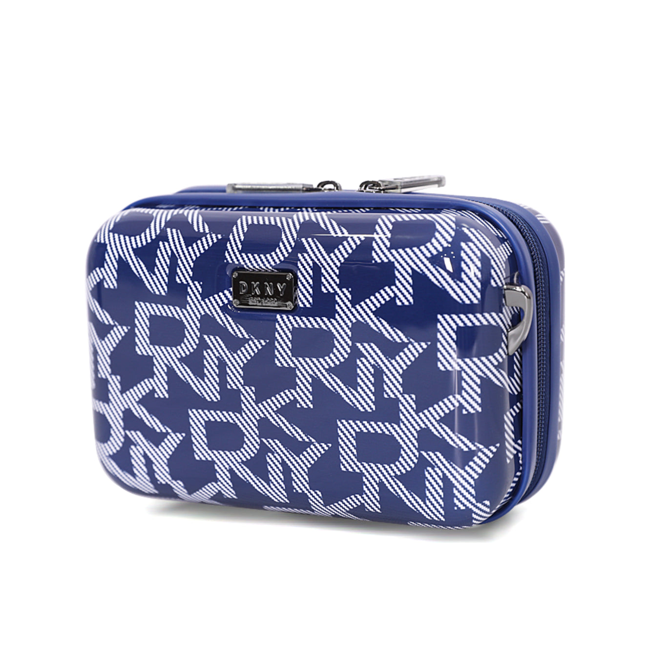 DKNY
حقيبة مكياج DKNY Deco Signature Beauty Case للسفر ومضيئة، منظم حقيبة مستحضرات التجميل الاحترافي مع فواصل قابلة للتعديل، صندوق تخزين مكياج محمول مقاوم للماء - أبيض نيلي