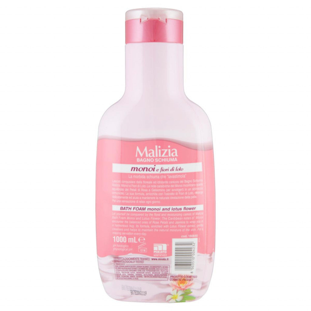 Malizia Bath-Foam MONOI & Lotus flower 1000ml