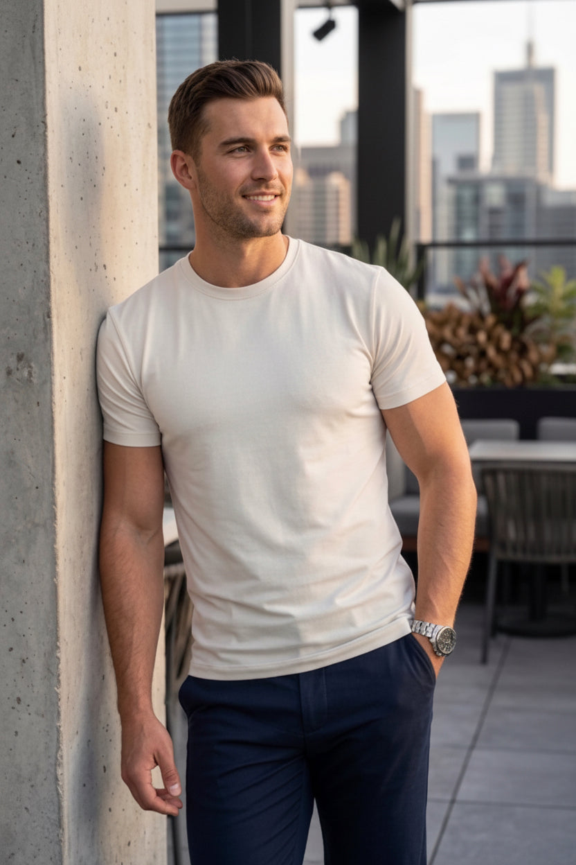 porter and ash PERFORMANCE White T-Shirt Men