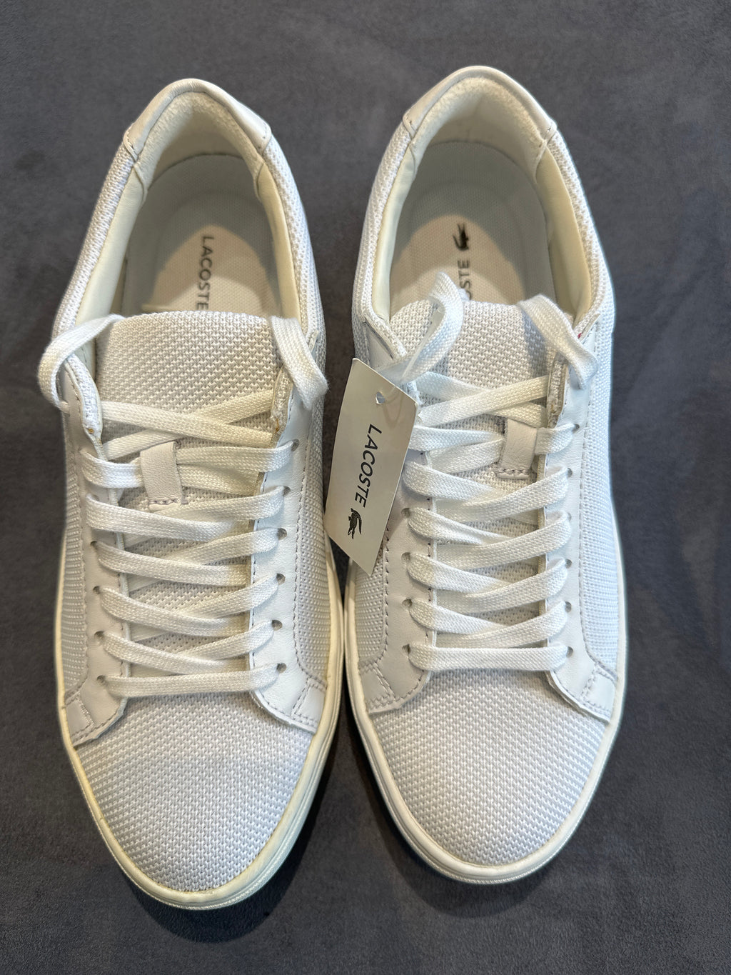 Classic white sneakers