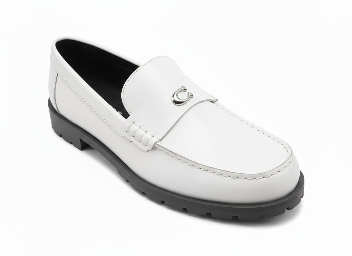 COACH JOCELYN LTHR LOFER  WOMEN SHOES  OPTIC WHITE  COLOR
