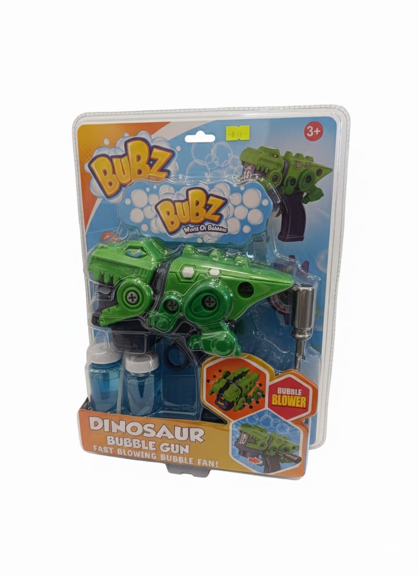 Misco Toys Kids Bubble Gun – DIY Bubble Machine for Kids (crocodile Edition) | Build Your Own Bubble Maker Blower Toy – Fire Truck Design – Outdoor Fun for Ages 3-8