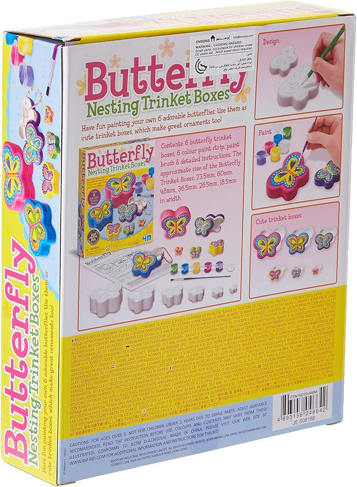 Butterfly Nesting Trinket Boxes 4m