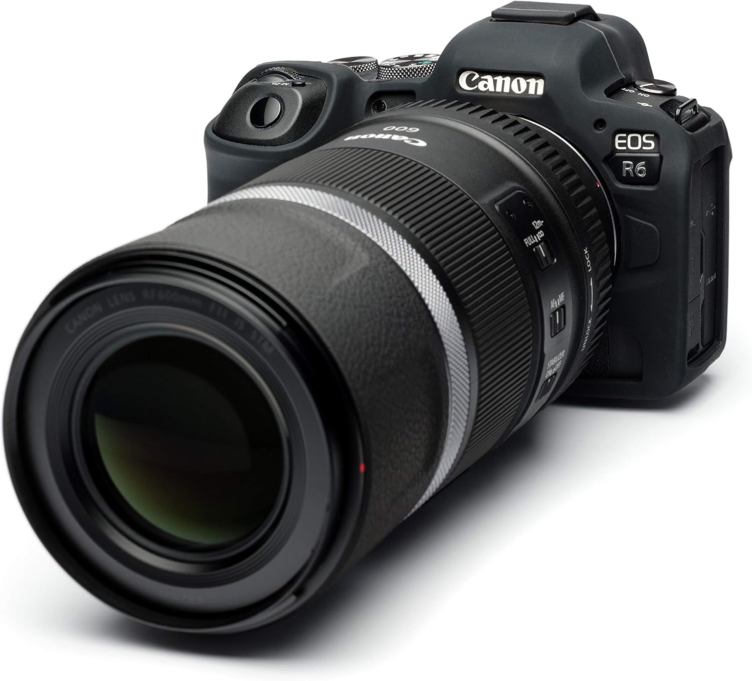 easyCover Silicone Camera Case for Canon R5 / R6 / R6 Mark II – Shock & Scratch Protection (Black)
