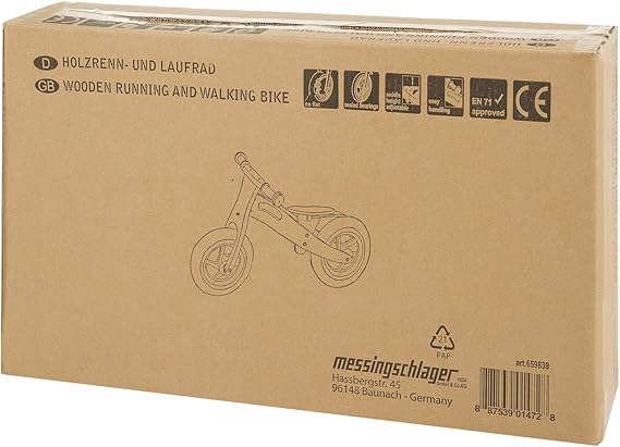 Anlen Walking Wooden Balance Bike 12 - Red