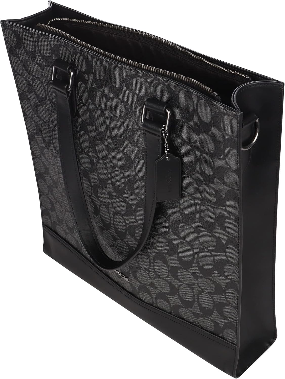 Coach Outlet C3232 QBMI5 Structure Tote Bag, Gray, Black, charcoal/black