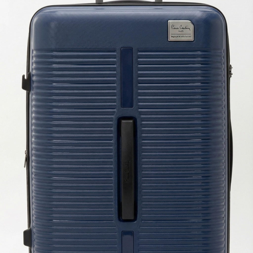 Pierre Cardin 3-Piece Hardshell Luggage Set – Lightweight, Expandable with 4 Silent Spinner Wheels & TSA Lock (Dark Blue)