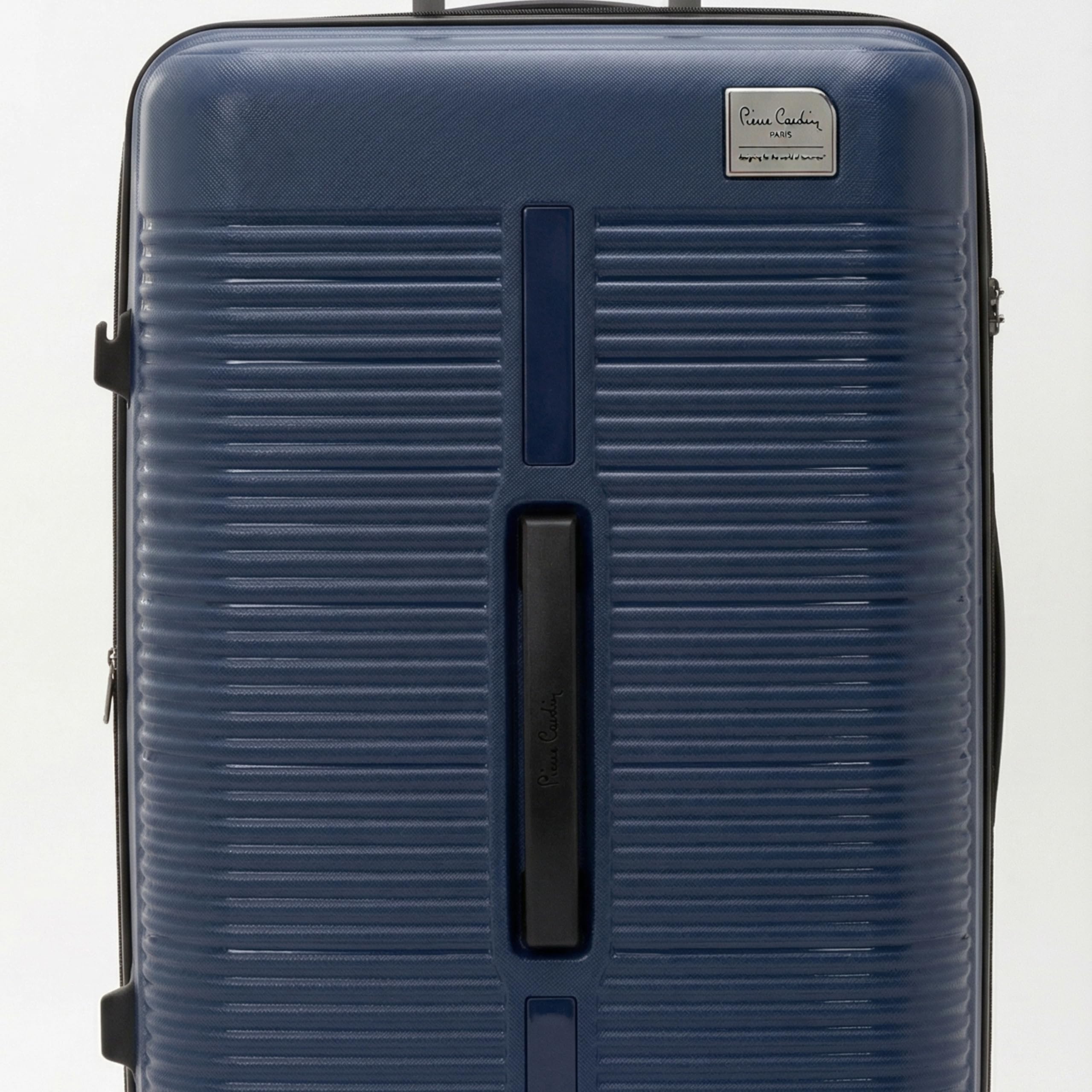 Pierre Cardin 3-Piece Hardshell Luggage Set – Lightweight, Expandable with 4 Silent Spinner Wheels & TSA Lock (Dark Blue)