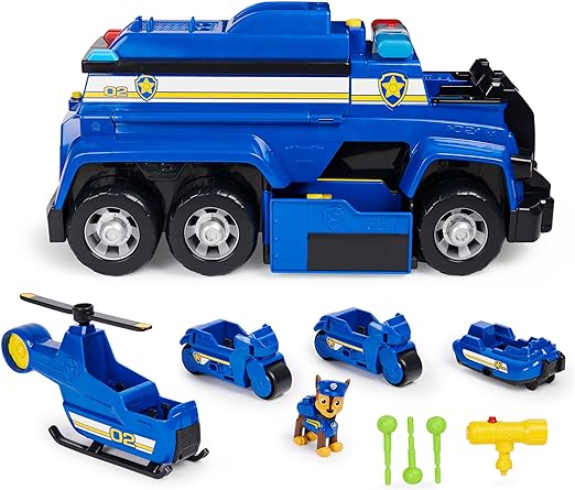 Paw Patrol Chase’s 5-in-1 Ultimate Cruiser with Lights and Sounds, for Kids