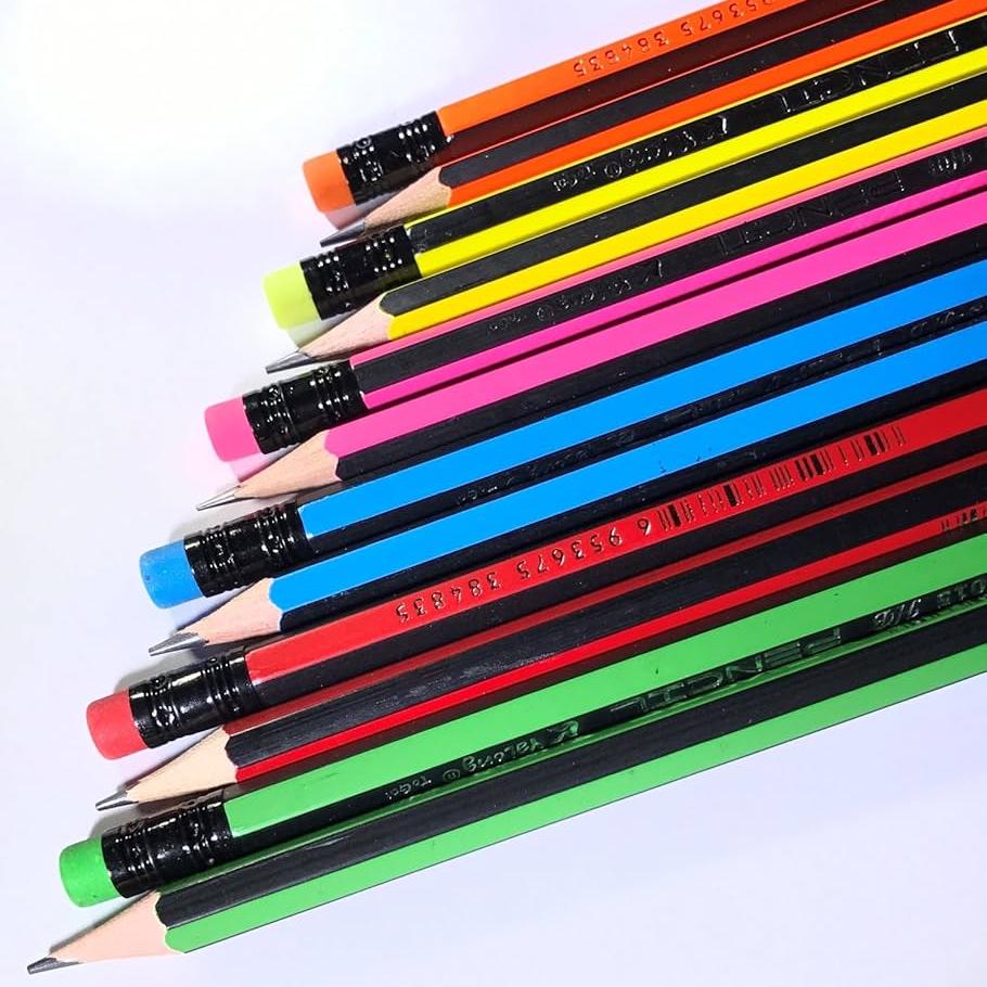 Costantino Stripe 2B Pencil With Eraser Set 12 Pcs