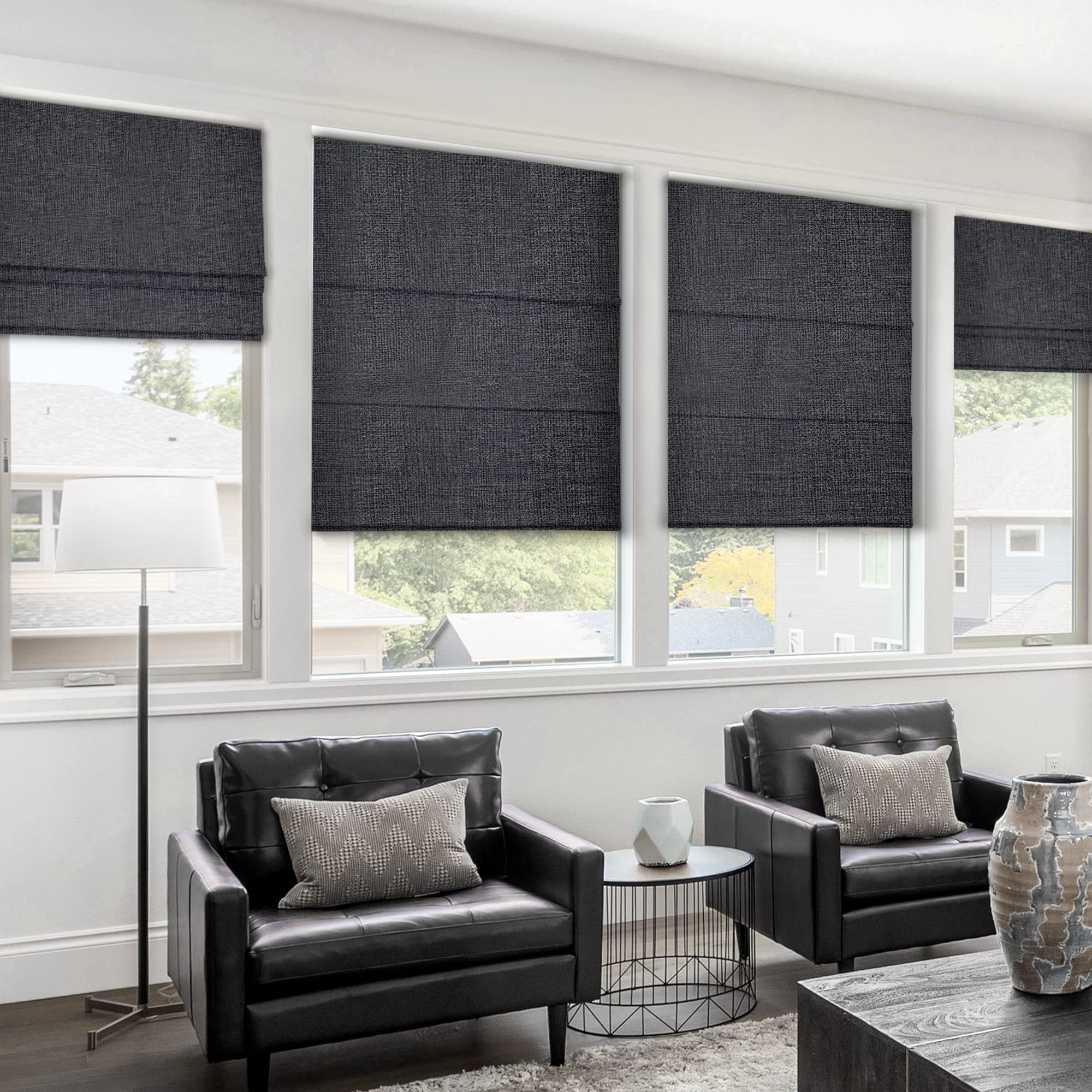 CHICOLOGY Roman Shades for Windows, (Blackout), 119.38 x 182.88 cm