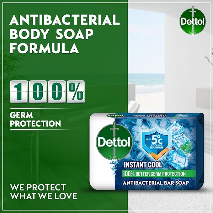 Dettol Instant Cool Anti-Bacterial Soap 70g