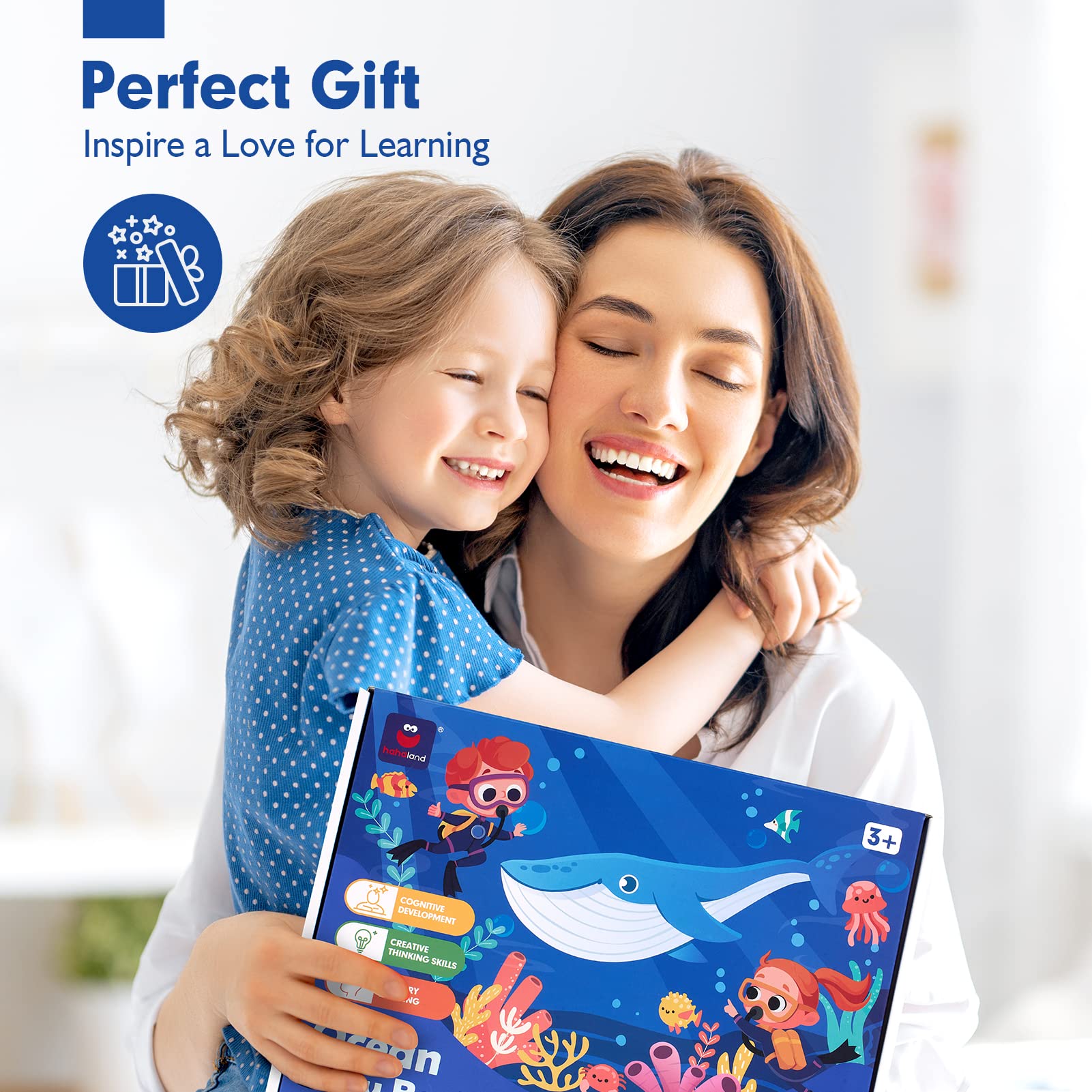 hahaland Busy Book for Toddlers 3-5 - Preschool Learning Activities Toys for Toddlers Ages 2-4 Years - Montessori Toys for 2 3 Year Old - 27 Pages 15 Educational Concepts