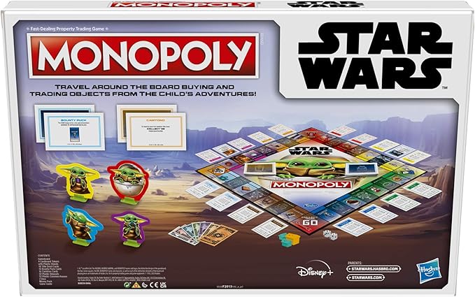 Monopoly: Star Wars The Child Edition Board Game for Families and Kids