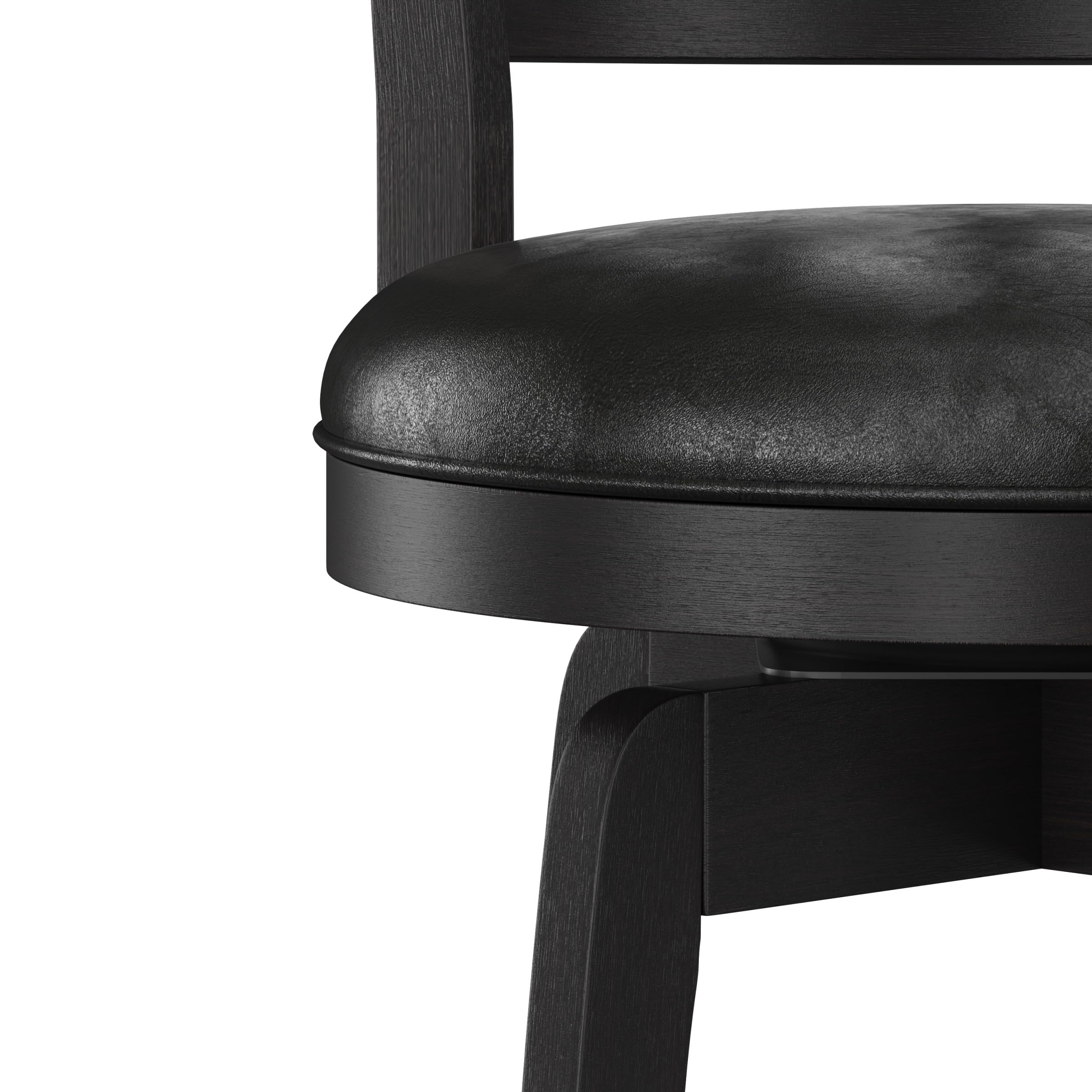 كرسي دوار من هيلسديل فرنتشر، بريسك آيل، بارتفاع الطاولة، أسود