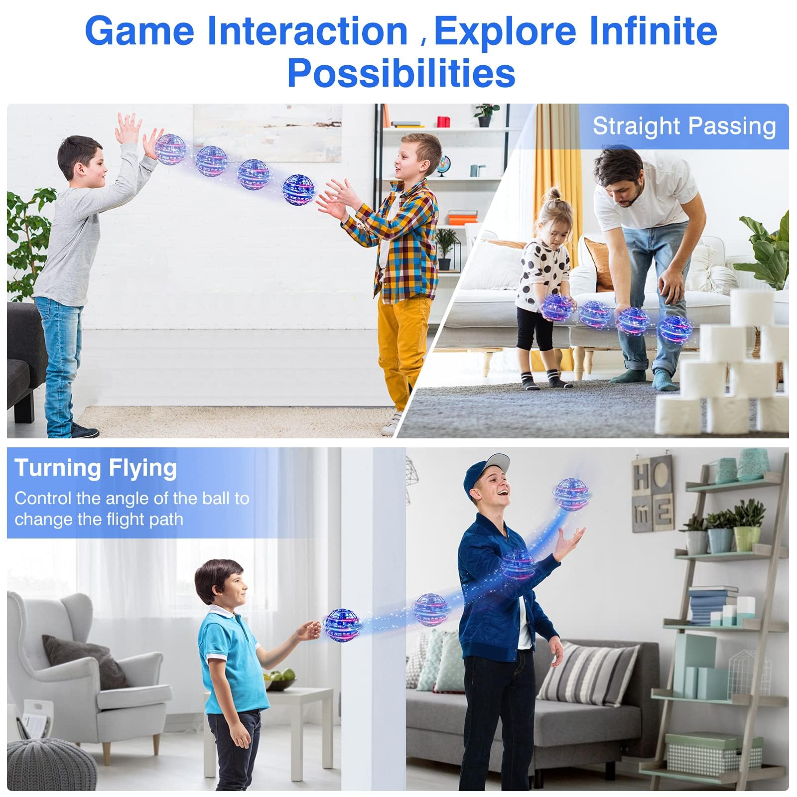 Flying Orb Ball, 2022 Upgraded Flying Ball Toy, Hand Controlled Boomerang Hover Ball, Flying Spinner with Endless Tricks, Cool Toys Gifts for 6 7 8 9 10+ Year Old Boys Girls Teens Indoor Outdoor Toys