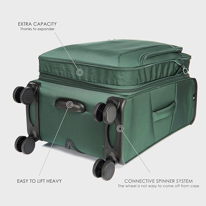 Verage Teldo Softside Expandable Spinner Wheel Luggage