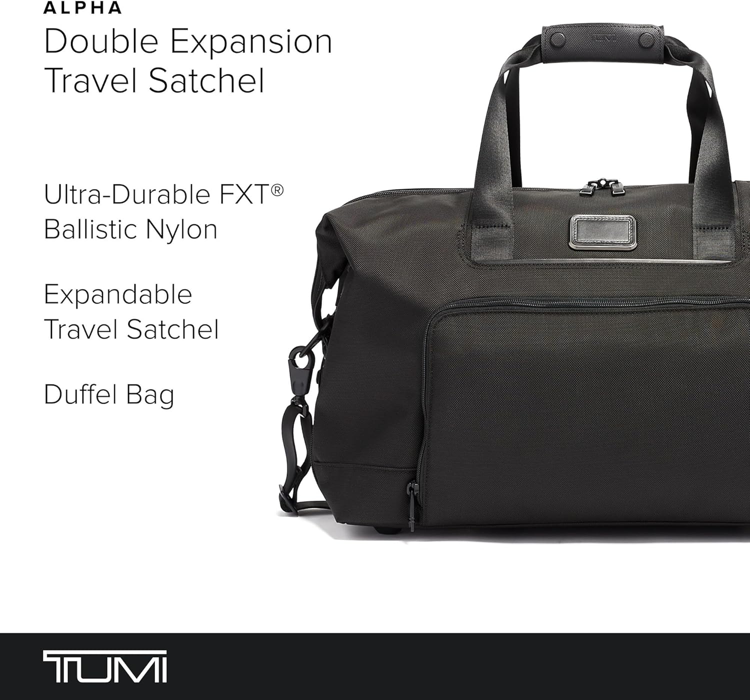 Tommy Hilfiger Alpha 3 Travel Bag, Double Expandable Black