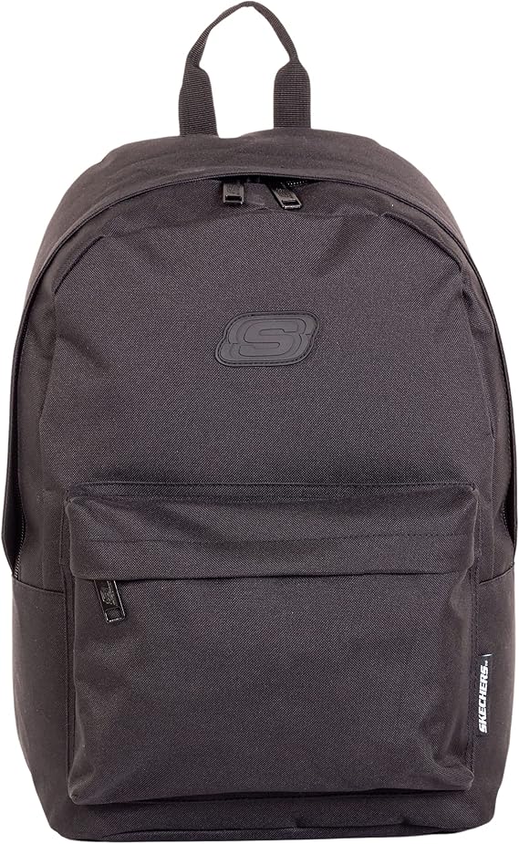 Skechers Men's and Women's Weekend Backpack, Casual Travel Backpack, One Size, Black, Black, Onesize