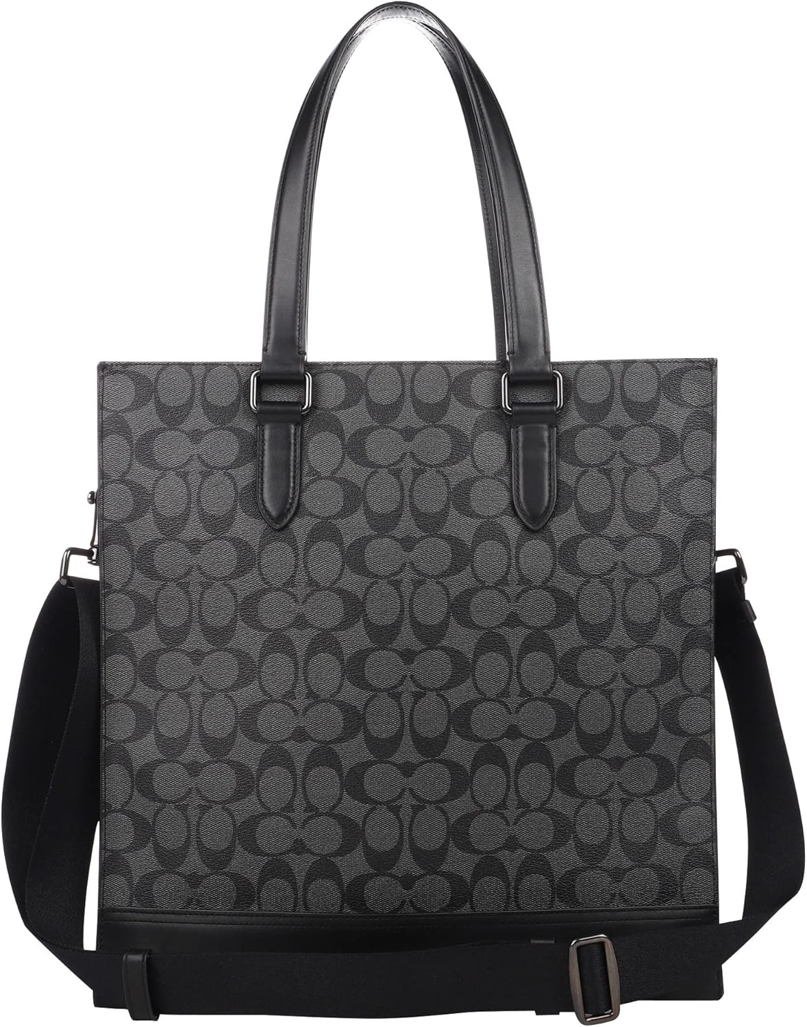 Coach Outlet C3232 QBMI5 Structure Tote Bag, Gray, Black, charcoal/black